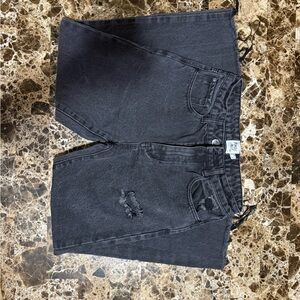 Princess Polly Charcoal Denim Shorts